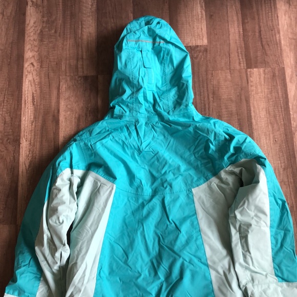 Columbia Omni Tech Teal Jacket Girls Large 14/16 - Picture 9 of 9